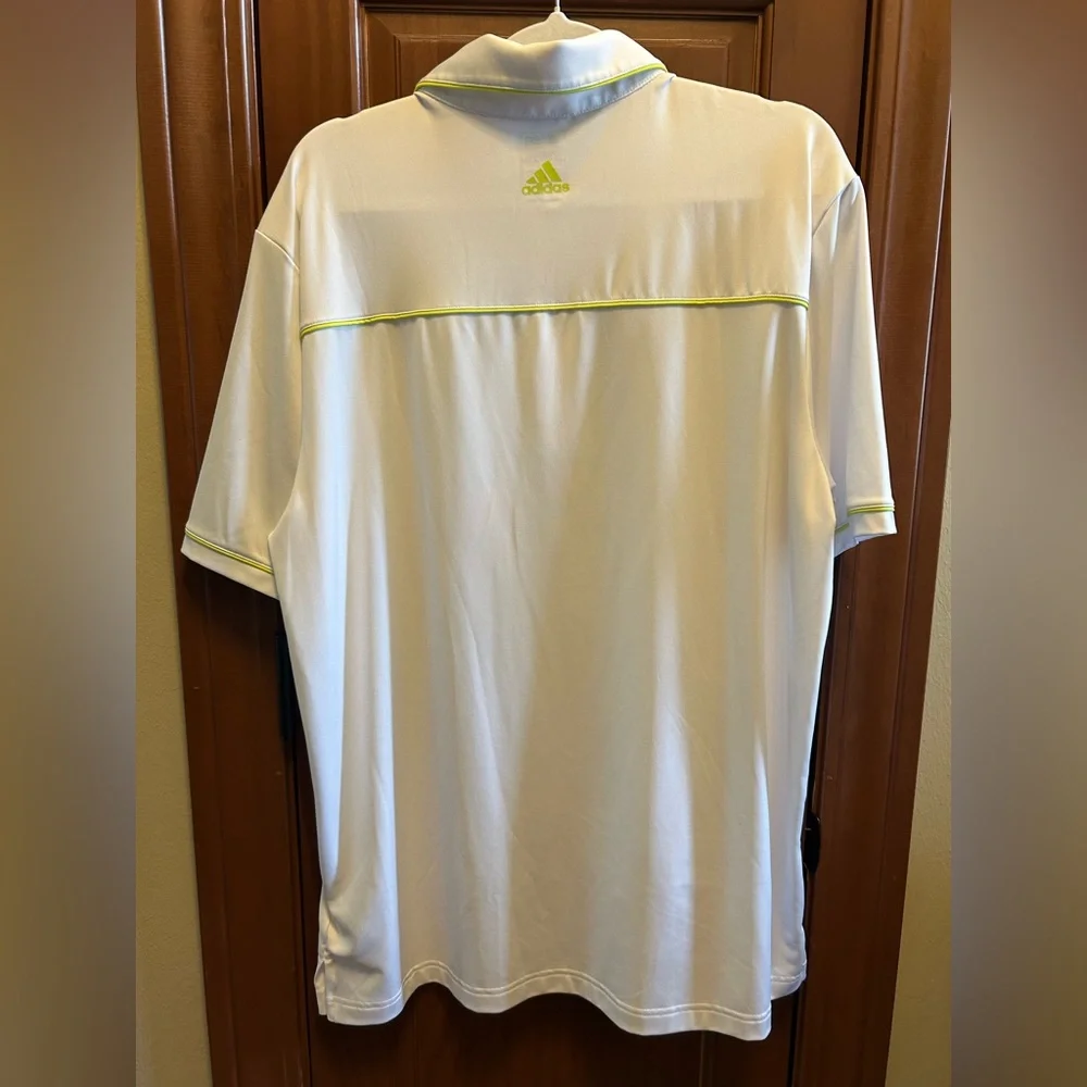 3 Men’s Adidas Pure Motion Golf Polos- White/Lime Green Orange, & Lt. Purple⛳️⛳️ - Picture 4 of 14